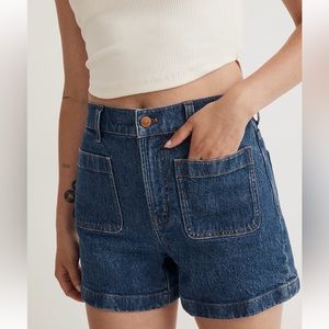 NWT Madewell The Emmett Short in Bickford Wash: Patch Pocket Edition